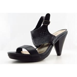Kenneth Cole‎ Reaction Ankle Strap Black Leather Women Shoes Size 7 Medium
